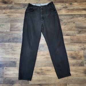 Lee Vintage 90's Women's Black Denim Stretch Waist Casual Jeans Size 12 M